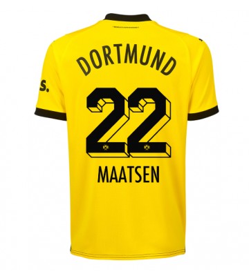Borussia Dortmund Ian Maatsen #22 Replika Hjemmebanetrøje 2023-24 Kortærmet